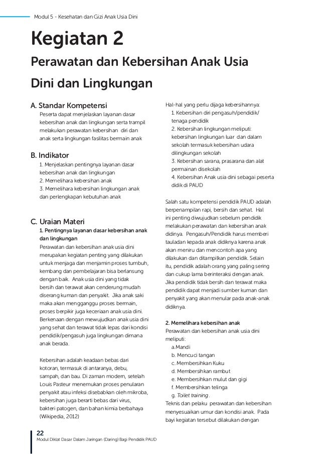 Kesehatan Dan Gizi Anak Usia Dini Kesehatan Dan Gizi Anak Usia Dini