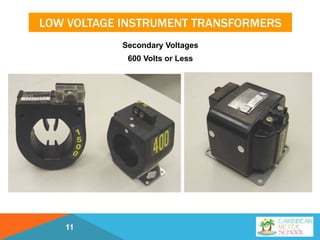 LOW VOLTAGE INSTRUMENT TRANSFORMERS
Secondary Voltages
600 Volts or Less
11
 