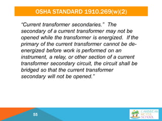 OSHA STANDARD 1910.269(w)(2)
55
 