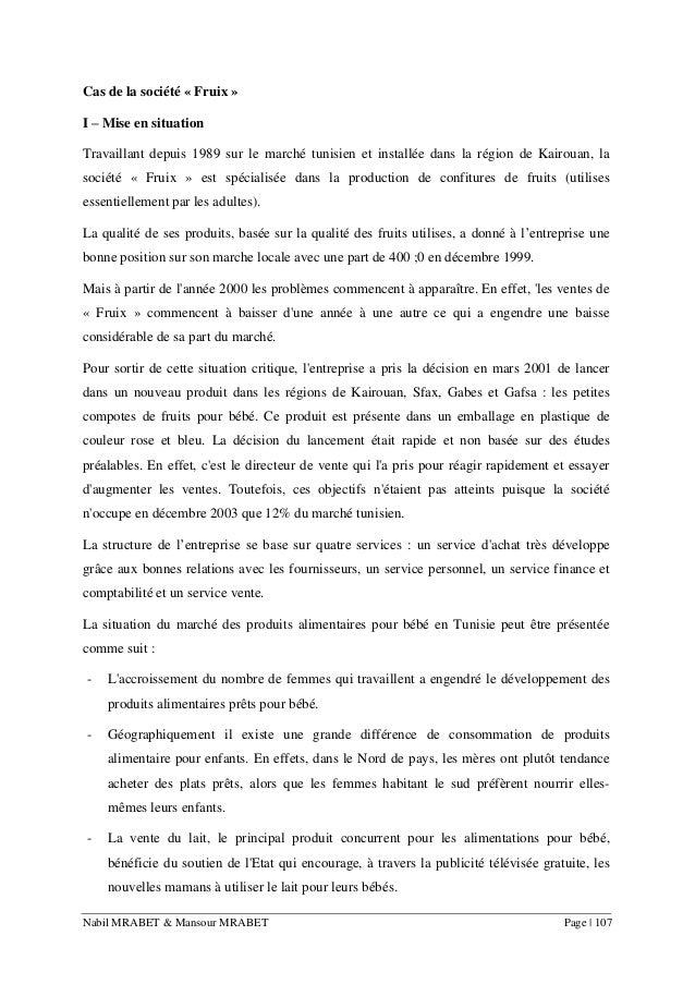 5 Mini Cas Exercices Cours Marketing De Base