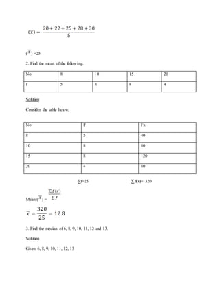 STATISTICS 1 | DOCX