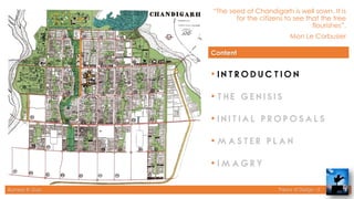 Rameez R. Gazi Theory of Design - II
“The seed of Chandigarh is well sown. It is
for the citizens to see that the tree
flourishes”.
Mon Le Corbusier
3
Content
•
•
•
•
•
 