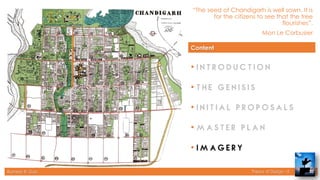 Rameez R. Gazi Theory of Design - II
“The seed of Chandigarh is well sown. It is
for the citizens to see that the tree
flourishes”.
Mon Le Corbusier
30
Content
•
•
•
•
•
 