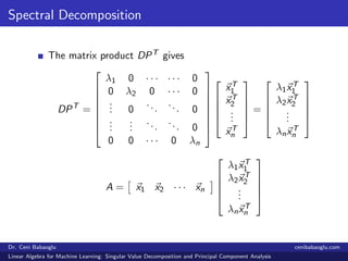 5. Linear Algebra for Machine Learning: Singular Value Decomposition and Principal Component Analysis Slide 5