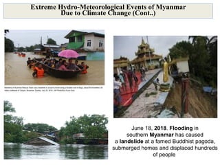 Climate Change Events in Myanmar and Future Scenarios mod | PDF