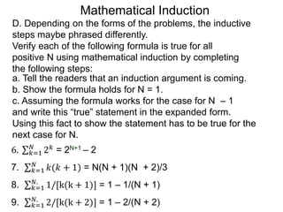 5 4 Mathematical Induction T