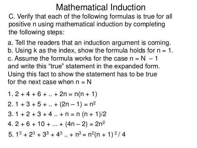 5 4 Mathematical Induction T