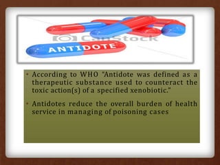 Antidotes | PPT
