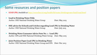 5. Risk Assessment of Drinking Water - Ray Parle - Water Event 2019 | PDF