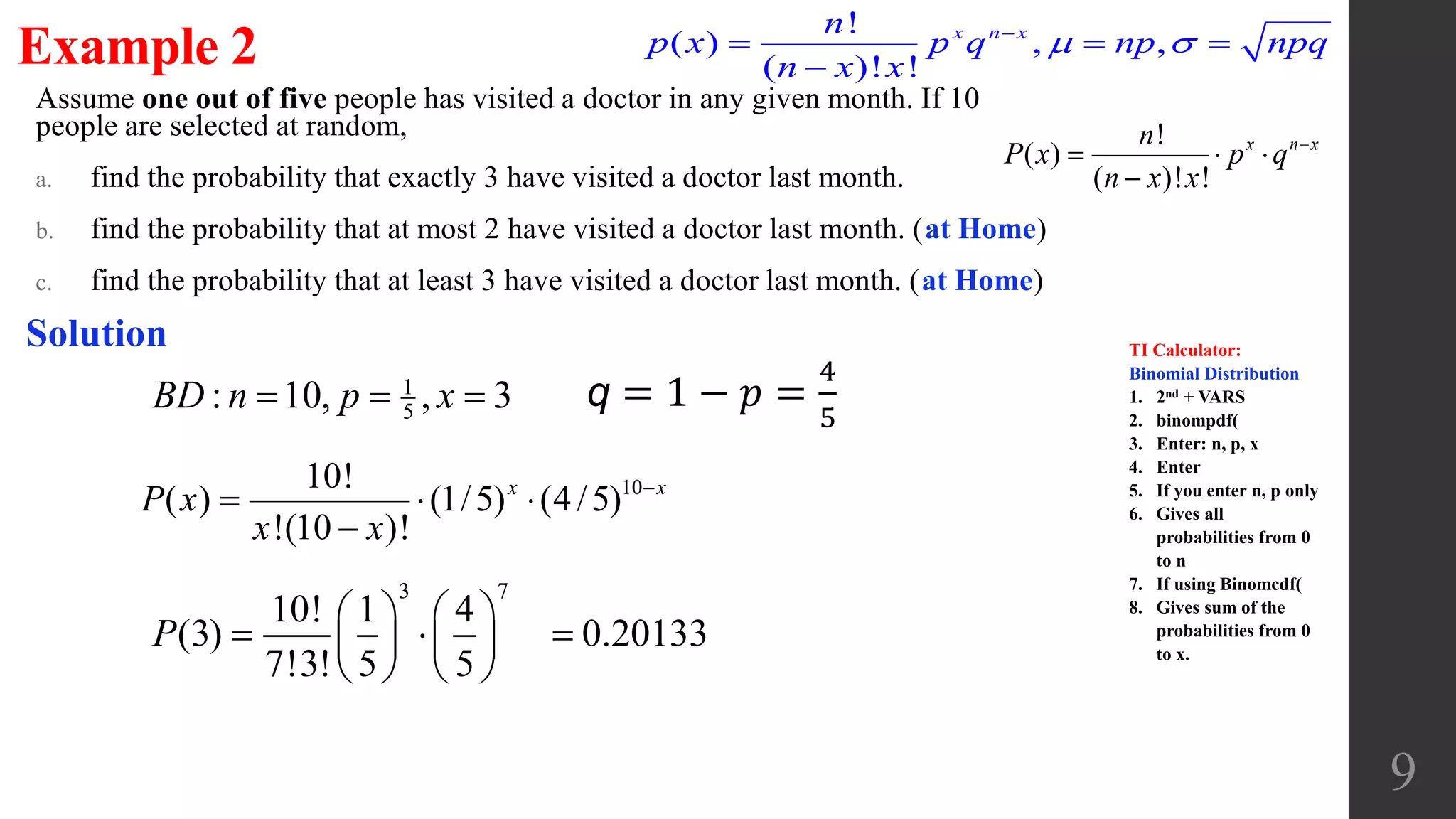 Binomial probability distributions | PPTX