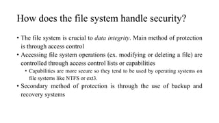 Least privilege, access control, operating system security | PPTX