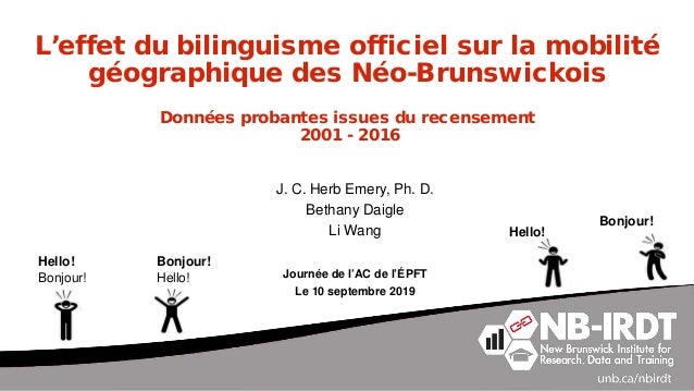 L Effet Du Bilinguisme Officiel Sur La Mobilite Geographique Des Neo