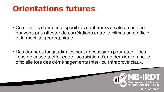 L Effet Du Bilinguisme Officiel Sur La Mobilite Geographique Des Neo