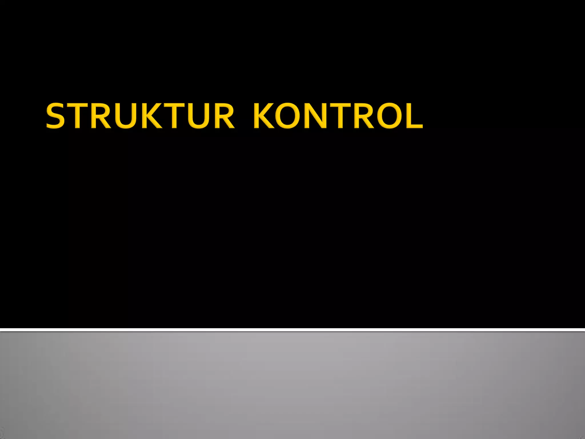 5. struktur kontrol alur program lanjutan | PDF