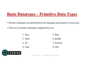 Java basic datatypes | PPT