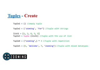 Python Tuples | PPT
