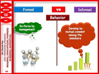 44
.Mr.CharakRay.
ASST.PROFESSOR(FINANCE)
MBA(BHU),ASSOCIATE((III),PGDHI(III)
BCM(BHSE),SENIOR(ST.JA)
 