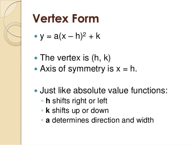 5 1 Graphing Quadratic Functions