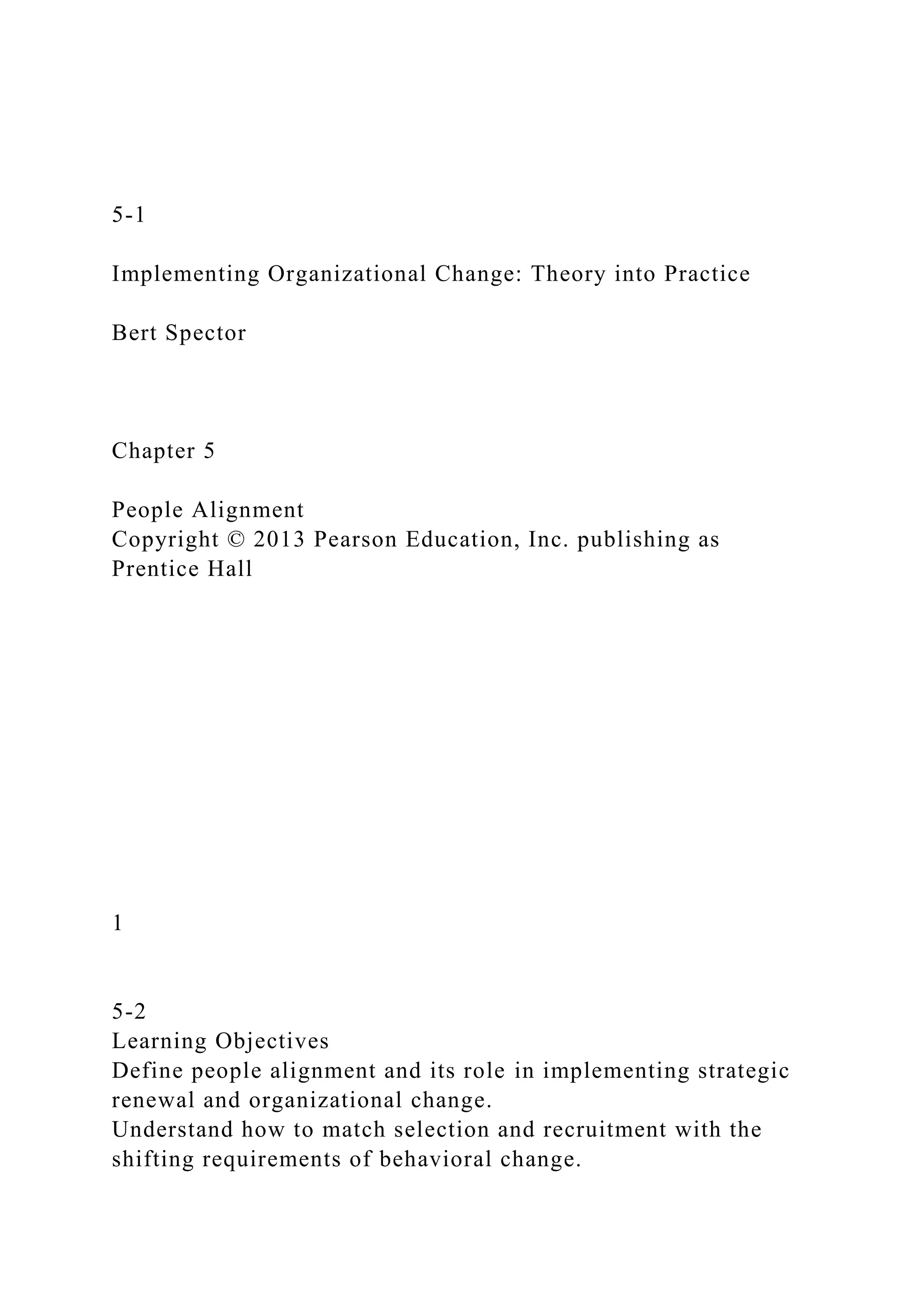 5-1Implementing Organizational Change Theory into Practice.docx