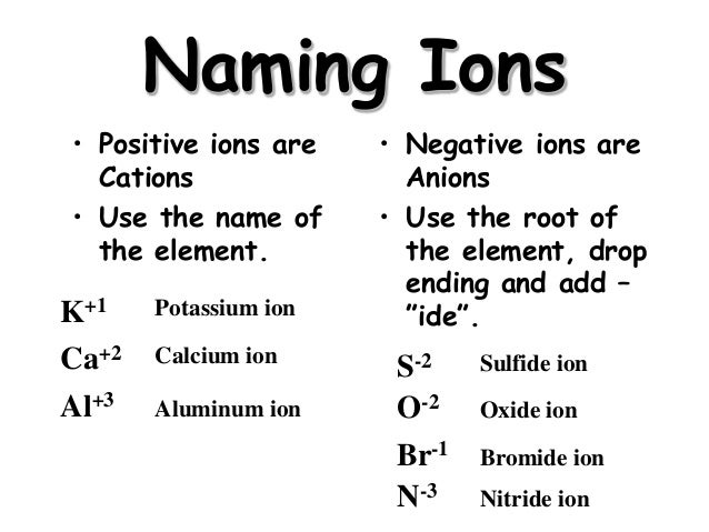 How Are Positive And Negative Ions Formed