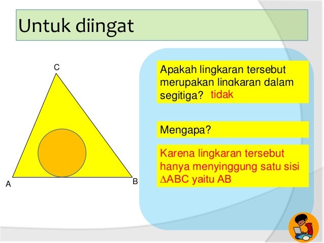 Panjang Jari Jari Lingkaran Dalam Segitiga