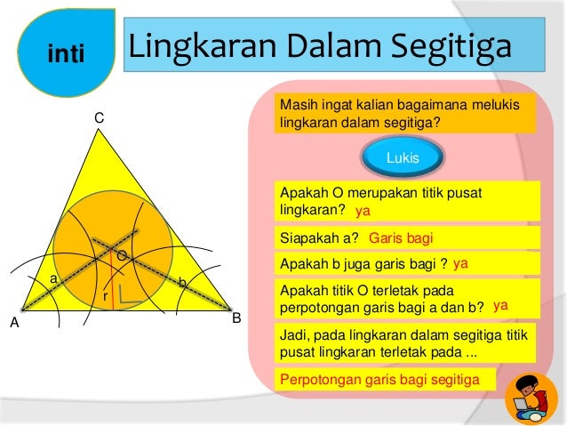 Menentukan Panjang Jari Jari Lingkaran Dalam Segitiga