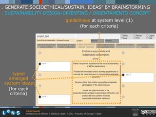 5.1 method for system design for sustainability vezzoli 09-10 (33) | PDF