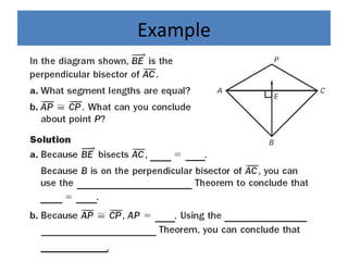 5.1 perpendiculars and bisectors i | PPT