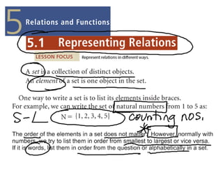 5.1 Relations notes