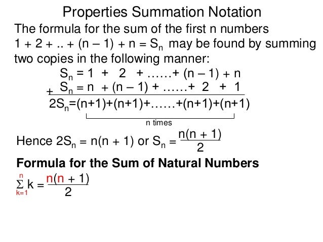 5.1 sequences and summation notation