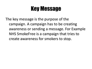 Key Message Advertising Examples 5.1 Understanding Campaigns | PPTX