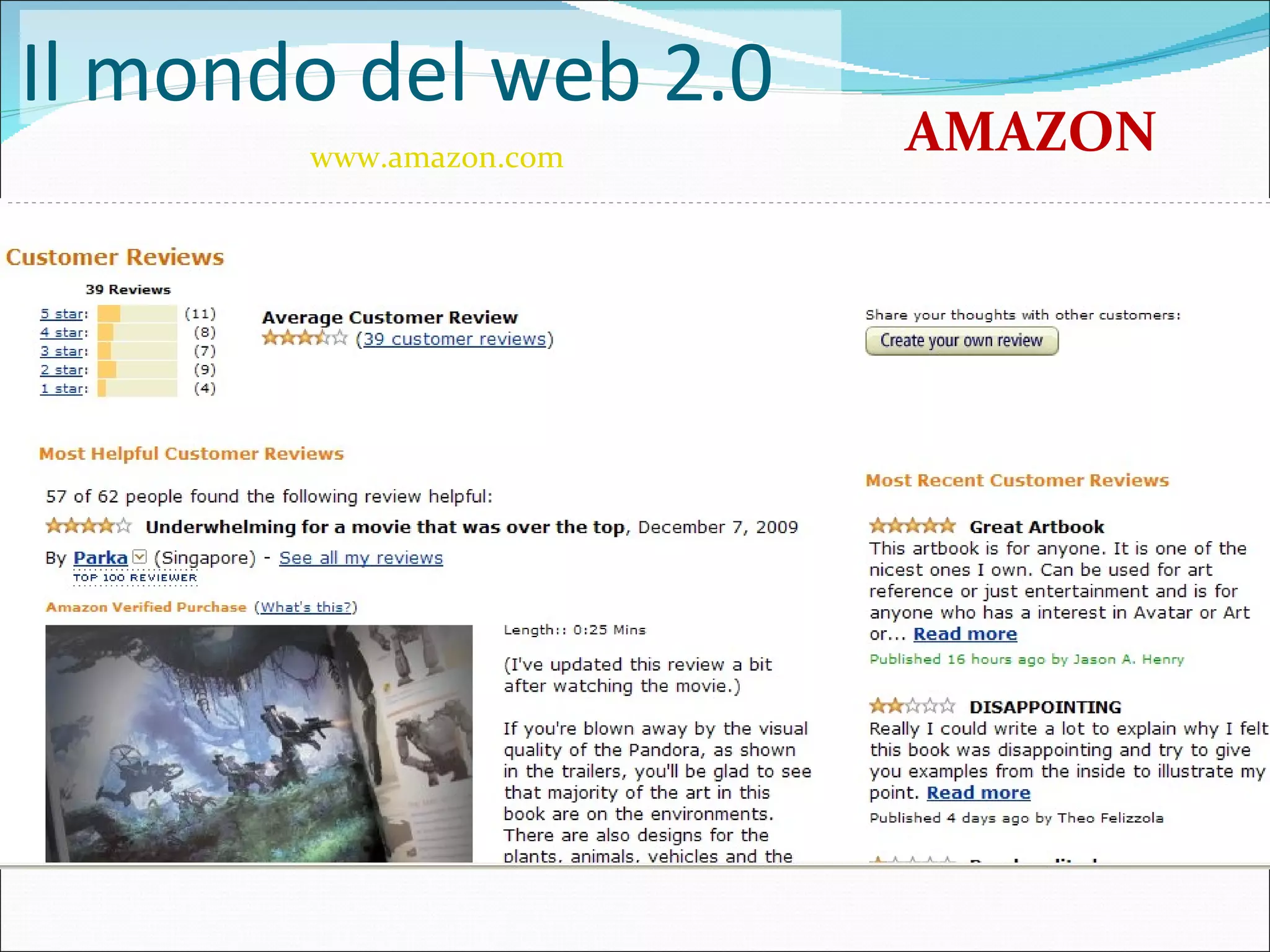 Il mondo del web 2.0 www.amazon.com   AMAZON 