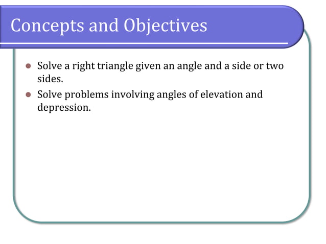 5.4 Solving Right Triangles | PDF | Geography | Science