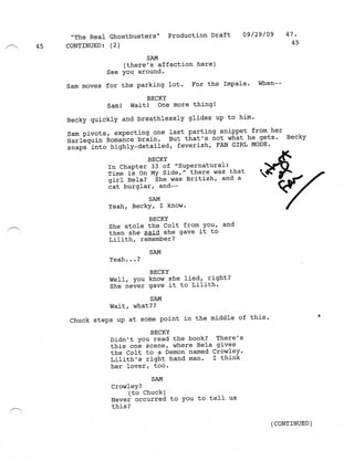 Ghostbusters 3 Script Supernatural 5.09 The Real Ghostbusters script | PDF