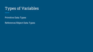 5. variables & data types | PPT
