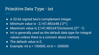 5. variables & data types | PPT