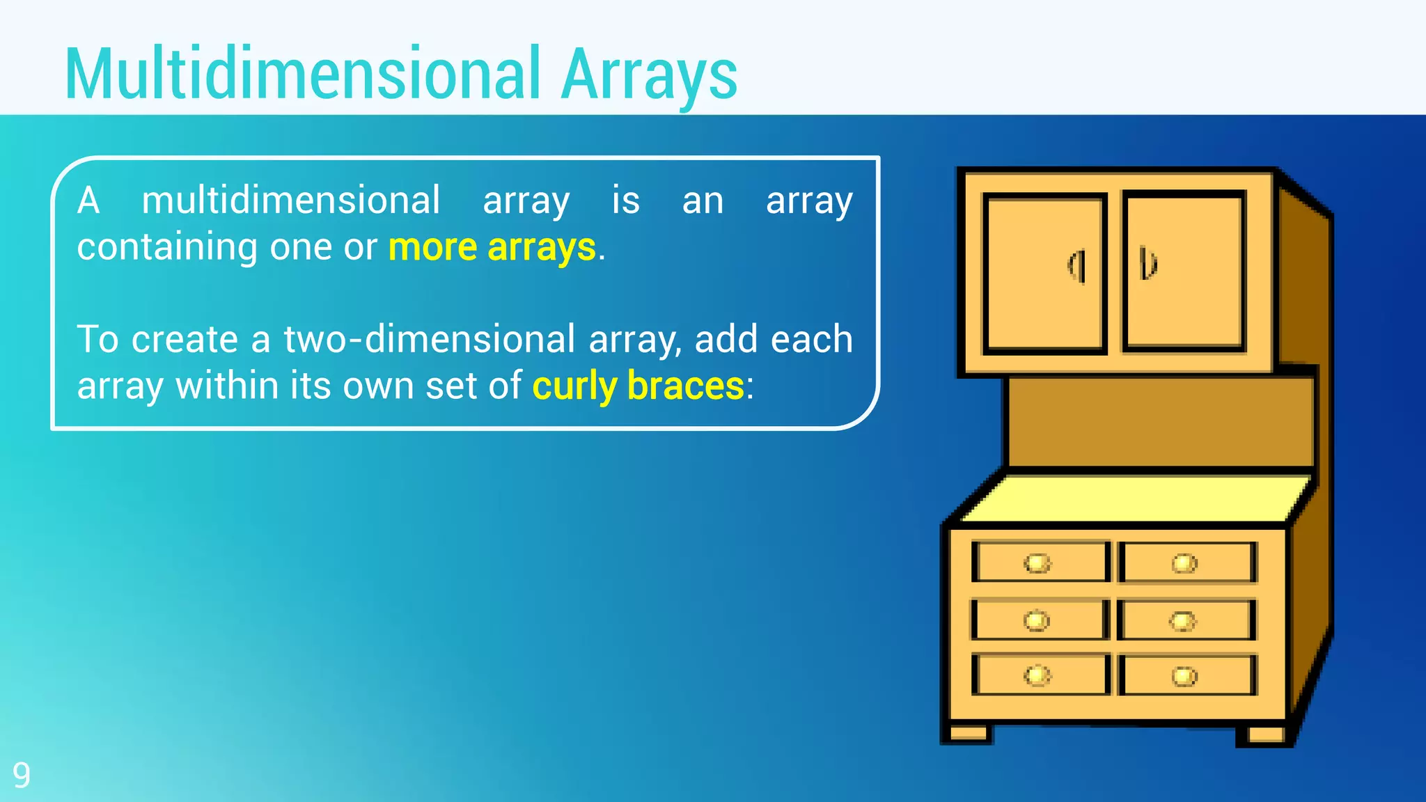 Object Oriented Programming - 5.1. Array | PDF | Programming Languages ...