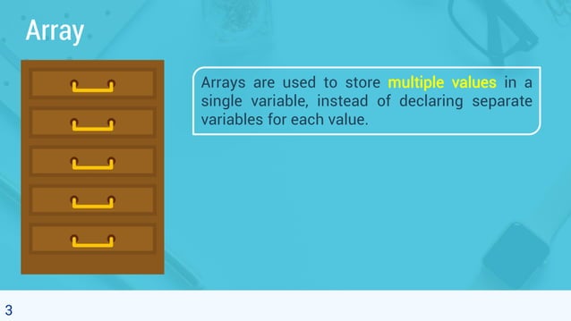 Object Oriented Programming - 5.1. Array | PDF | Programming Languages ...
