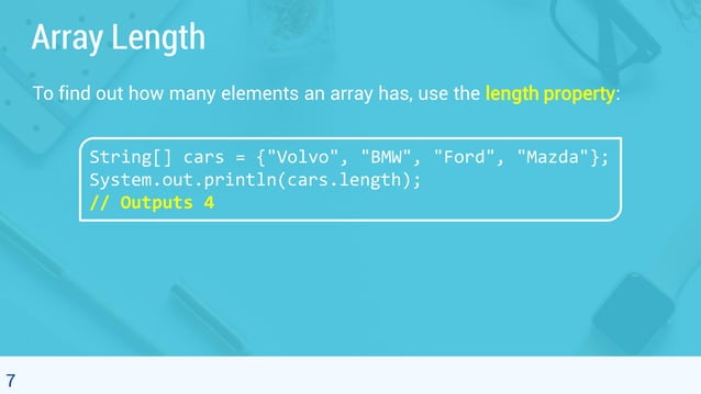 Object Oriented Programming - 5.1. Array | PDF | Programming Languages ...