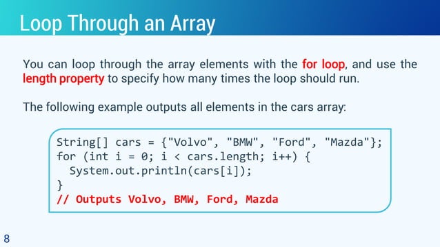 Object Oriented Programming - 5.1. Array | PDF