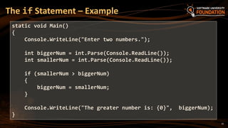 05. Conditional Statements | PPTX