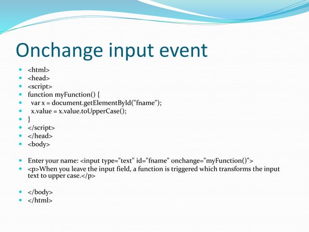 types of events in JS | PPTX
