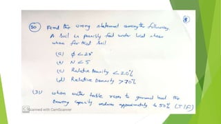 Objective Questions on Geotechnical Engineering | PDF