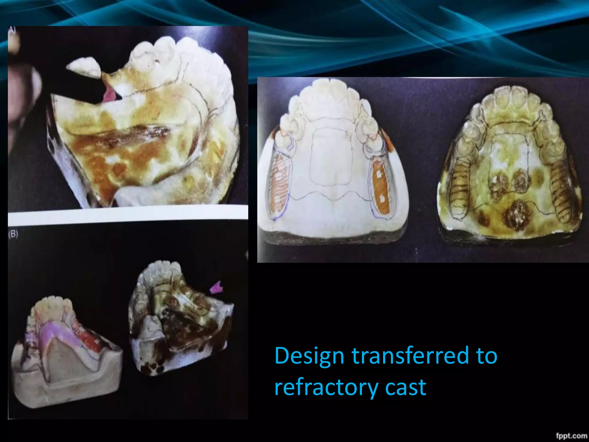 Design transferred to
refractory cast
 