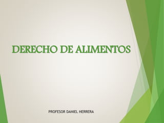 DERECHO DE ALIMENTOS
PROFESOR DANIEL HERRERA
 