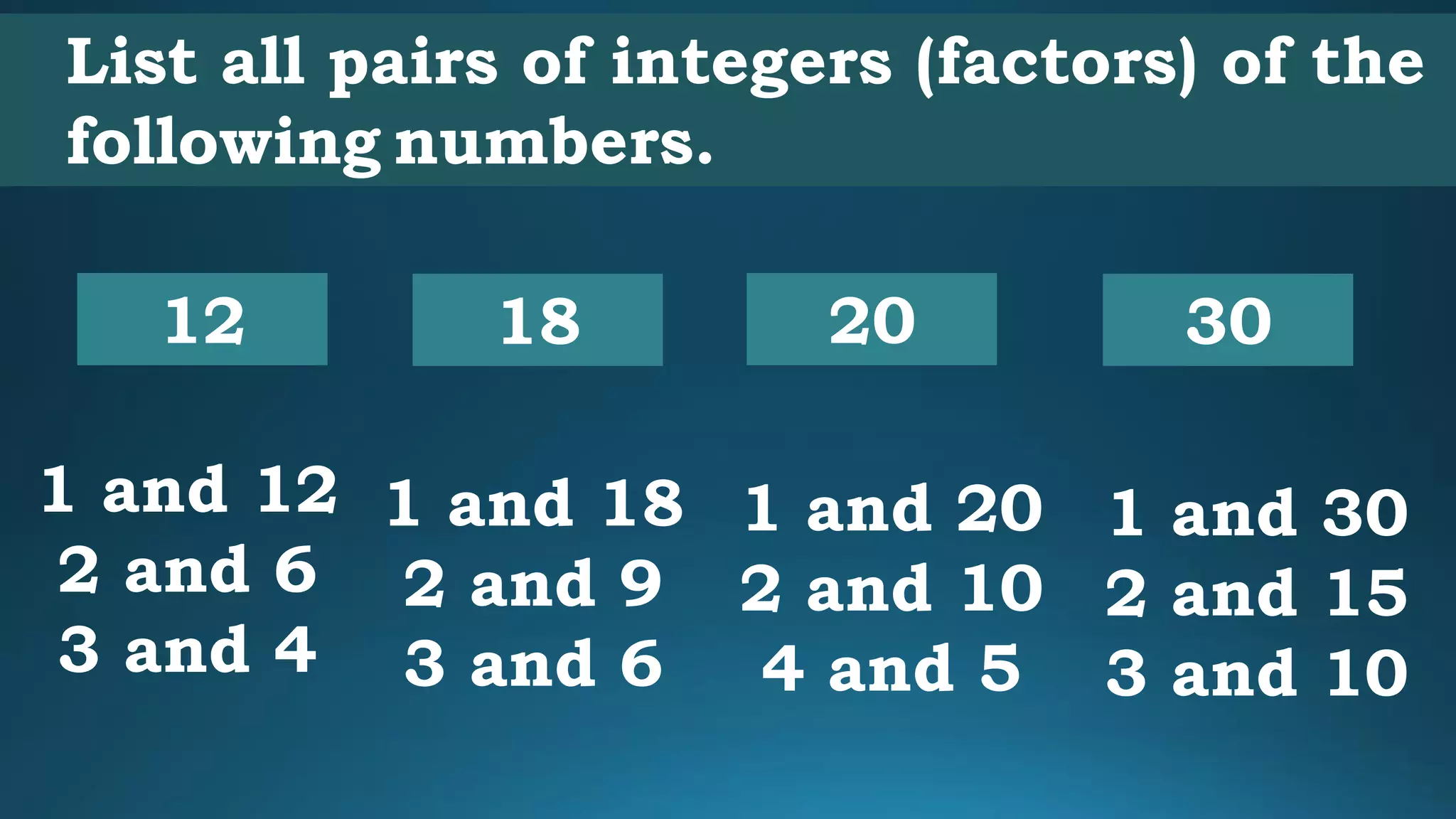 Factoring Quadratic Trinomials PPT factoring-quadratic-trinomials-ppt