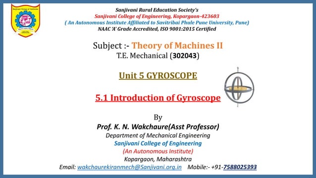 5.1 gyroscope introduction | PPTX