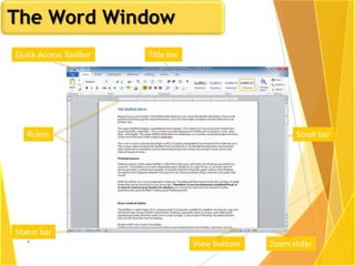 Word Window Guide MS word | PDF