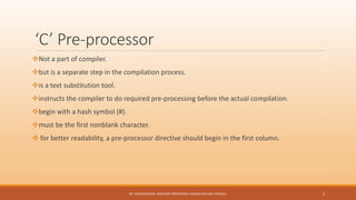 Preprocessor directives | PPT