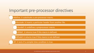 Preprocessor directives | PPT